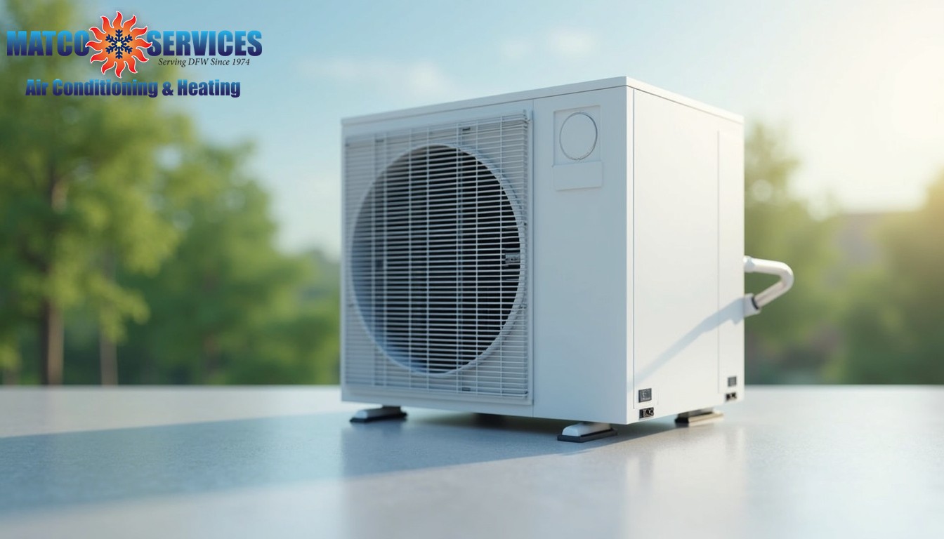 Modern microchannel condenser installation, efficiency visualization