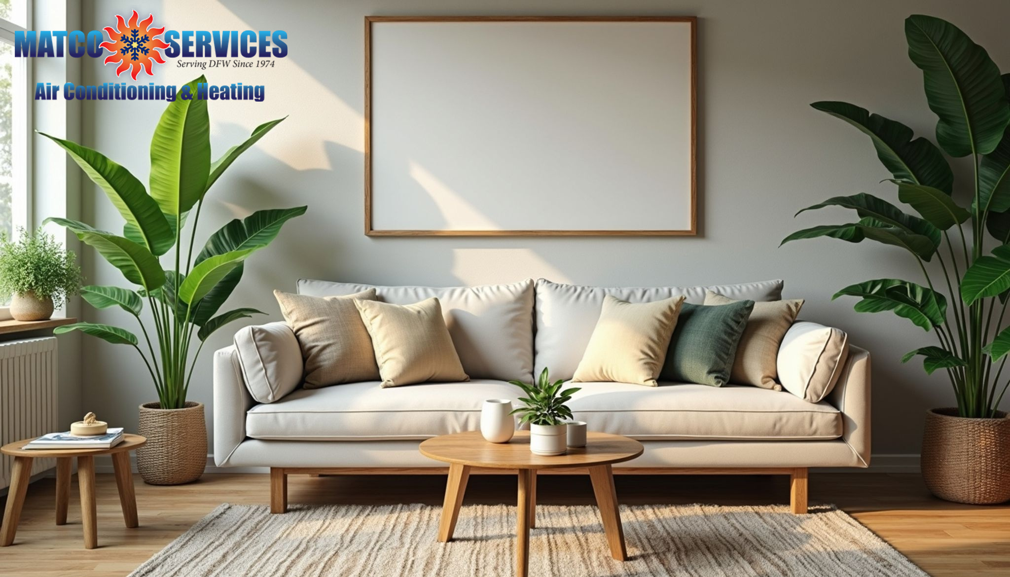 Comfortable living space with humidity level display