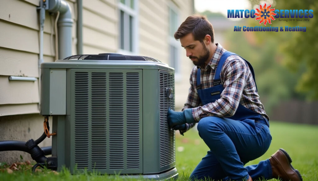 Professional HVAC service area with eco-friendly refrigerant cylinders