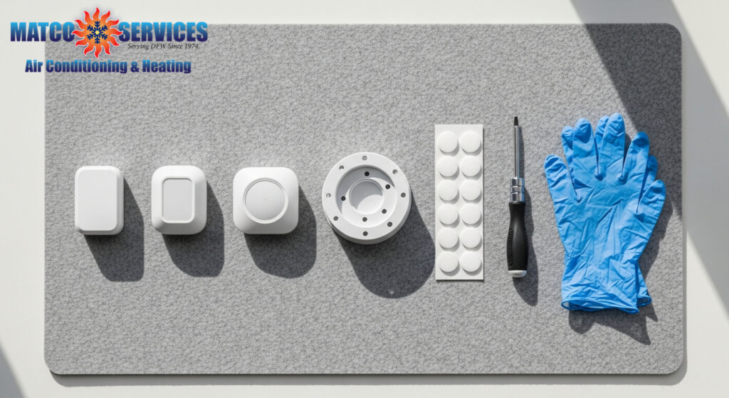 Multiple wireless HVAC sensors, data collection visualization